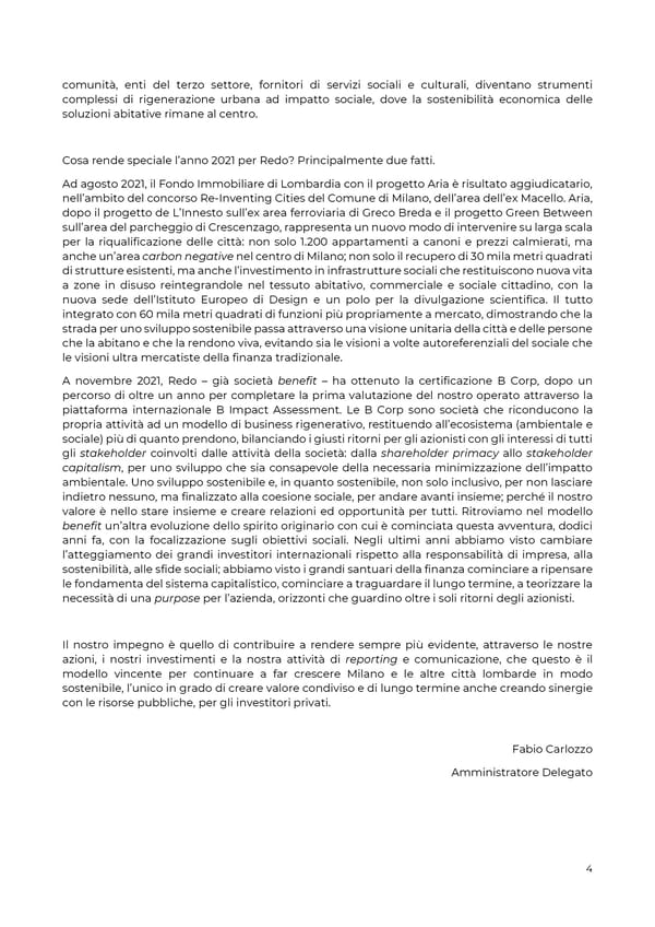 2021 | Relazione Annuale di Impatto - Page 4