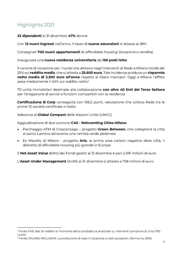 2021 | Relazione Annuale di Impatto - Page 5