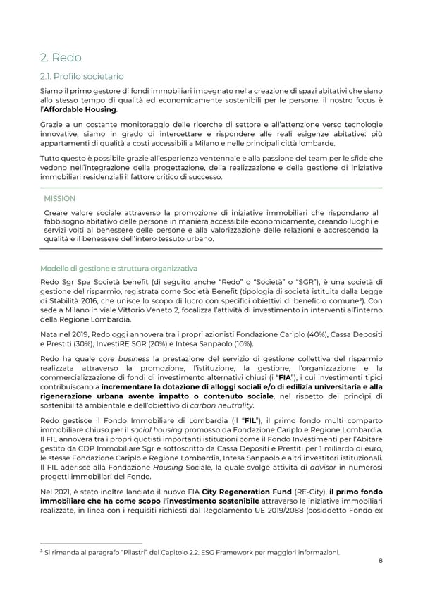 2021 | Relazione Annuale di Impatto - Page 8