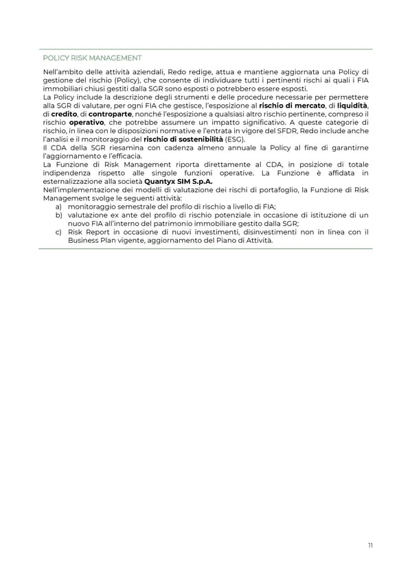 2021 | Relazione Annuale di Impatto - Page 11