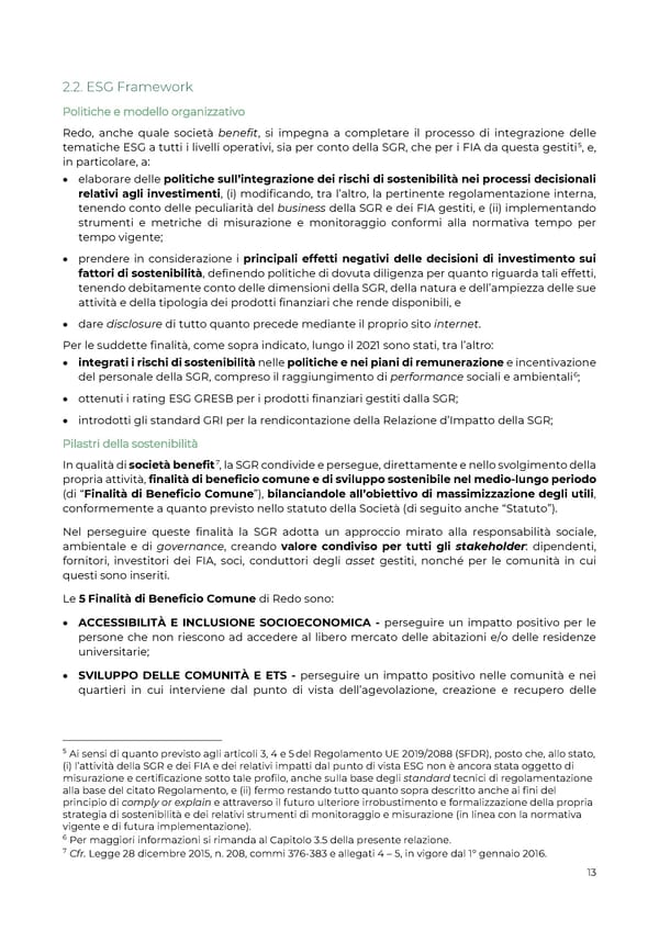 2021 | Relazione Annuale di Impatto - Page 13