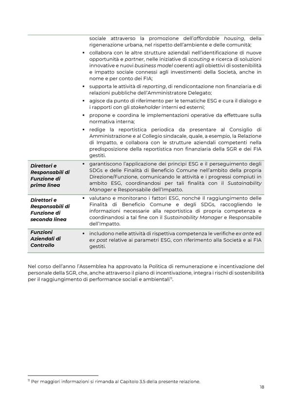 2021 | Relazione Annuale di Impatto - Page 18