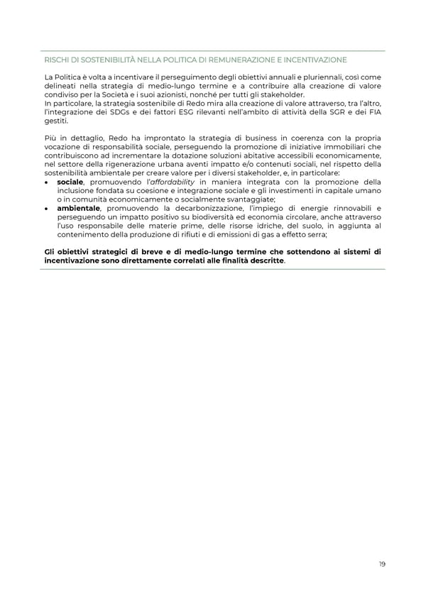 2021 | Relazione Annuale di Impatto - Page 19