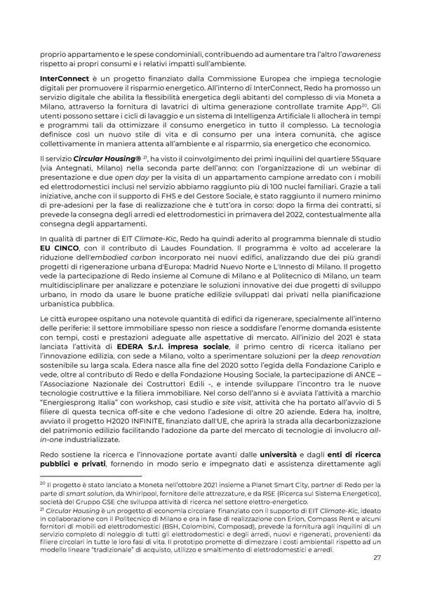 2021 | Relazione Annuale di Impatto - Page 27
