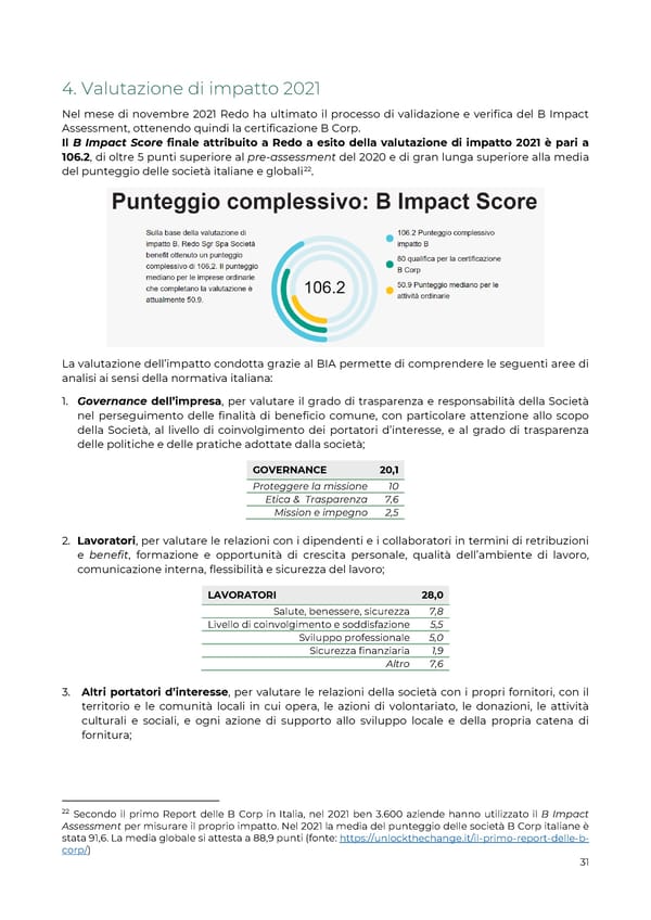 2021 | Relazione Annuale di Impatto - Page 31