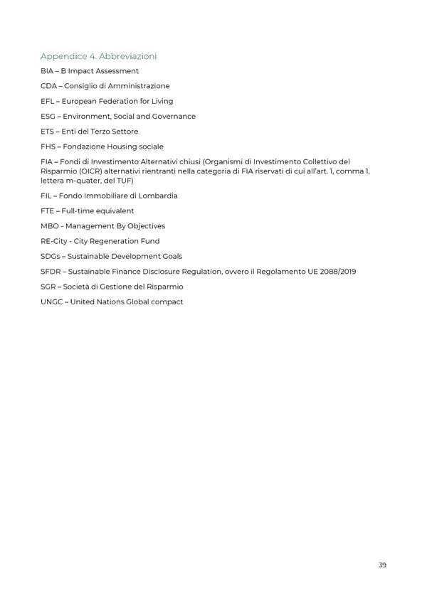 2021 | Relazione Annuale di Impatto - Page 39