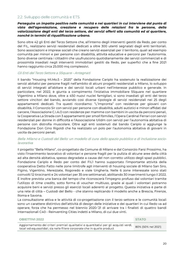 2022 | Relazione Annuale di Impatto - Page 21
