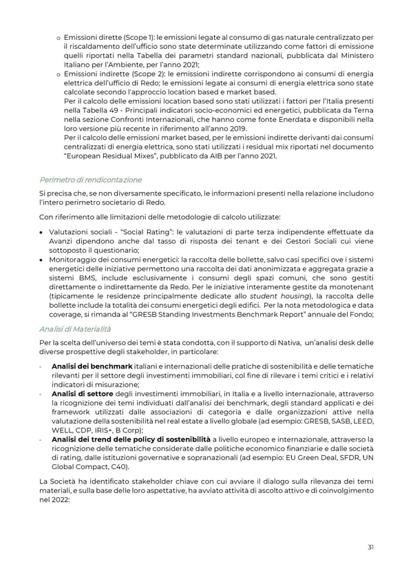 2022 | Relazione Annuale di Impatto - Page 32