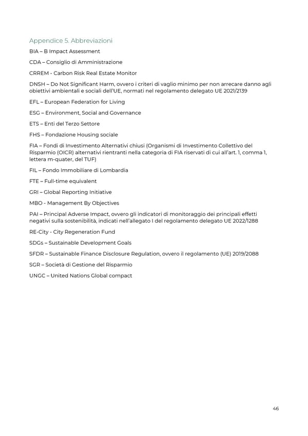 2022 | Relazione Annuale di Impatto - Page 47